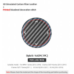 Betterhumz For BMW F30 F20 G20 F10 F31 F32 F34 F36 X3 X4 X5 X6 i3 iX3 Car Multimedia Knob Trim Switch Decals Sticker Accessories Carbon Fiber 4.6