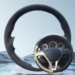 ization Suede Car Steering Wheel Cover For Mercedes Benz W176 W246 A-Class C-Class W204 C117 C218 X218 W212 C207 A207 X156 Blue Thread