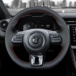 Hand Sewing carbon fibre black leather Car Steering Wheel Cover For MG ZS HS GS 2017- MG 5 6 RX5 RX8 ZS EV 2018- style 4