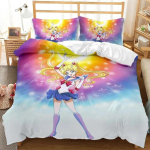 Multikas Sailor Moon Voodipesu Kollektsioonid Peen Vooditarvete Komplekt Tekikott Voodikatte Komplekt Voodipesu Komplekt Luksuslik S&uuml;nnip&auml;evakingitus 135x200cm 2pcs yellow