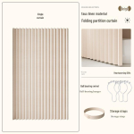 Kvaliteetne kokkupandav du&scaron;ikardin ilma puurimiseta vannituppa: N&auml;htamatu kuiv-m&auml;rg eraldus & Vannituba Single Curtain, Door Width 75-100, Curtain 120x200