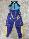 Laste Rumi Mira Zoey Cosplay T&uuml;drukute Kost&uuml;&uuml;m K KDPop KPDH Pop Huntrix Kuldne Kost&uuml;&uuml;m Laste Halloweeni Peo R&otilde;ivad Komplekt Kids 100cm&K Pop Demon Hunter blue