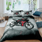 Populaarne magamistoa voodipesukomplekt meestele Super lahe mootorratta traktori voodipesukomplekt Luksuslik 100% pol&uuml;ester voodikate komplektid padjap&uuml;&uuml;rid 140x200cm 3pcs