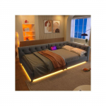 Sofabed, Daybed, Daybed, 90x200cm, Sofabed avec sommier &agrave; lattes (sans matelas) gris