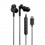 BK Juhtmega M&uuml;rasummutavad Ilma Kaugjuhtimispuldita S&uuml;gavmust Audio-Technica ATH-CKS330NC K&otilde;rvaklapid, Type-C, M&uuml;rasummutusega, 1.2m U-kujuline Juhe, Viivitus, Sisseehitatud Mikrofon, Juhtimine, must