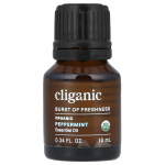 Cliganic, Orgaaniline eeterlik &otilde;li, Piparm&uuml;nt, 0,34 fl oz (10 ml)
