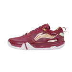 Li Ning Saga PRO Breathable Support Impact Resistant Low top Badminton Shoes Men's Dark Crimson AYAV001-8 44