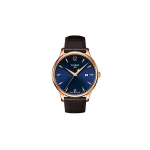 TISSOT Junya kollektsioon Kvartsmehhanismiga Meeste k&auml;ekell Kell 42mm Sinine sihver Roostevabast terasest korpus Nahkrihm T063.610.36.047.00 Blue