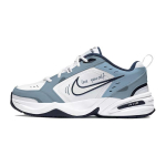 Nike Air Monarch 4 PU Leather Height Increasing Height Increasing Low top Chunky Sneakers Unisex Blue White 415445-102(TeamS-QD) 39