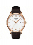 Tissoti elegantne kvartskell stiilne, trendikas meeste k&auml;ekell 30-meetrise veekindlusega. uhkeldab 42 mm valge sihverplaadi, T063.610.36.037.00-ga valge