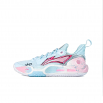 Li Ning Speed 9 Cherry Blossom Dusty Blue Flash Cushioning Abrasion Resistant Low top Basketball Shoes Men's Blue Pink ABPT001-6(Team1495-ww) 40