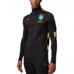 Jordan Dri-Fit Strike Brasiilia Meeskonna Kiiresti Kuivuv Kitsa L&otilde;ikega Pullover Pikkade Varrukatega Jalgpallis&auml;rk Meestele topid IQ3293-010 S