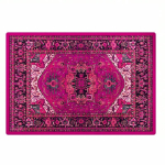 Roosa Vintage Ruuduline Vaip Libisemisvastase Tagak&uuml;ljega T&auml;iuslik Magamistuppa, Elutuppa, M&auml;ngualasse, M&auml;ngude Kaunistuseks 120*160cm pink