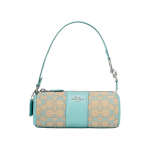 Coach CU003 Nolita Silindrikujuline Kott Signature Jacquard H&otilde;be Valge SVVSW Basic Set (Bag+Dust Bag)