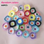 60/80 tk Hulgim&uuml;&uuml;k Heegeldatud Ruudud Komplekt Mitmev&auml;rviline Paks L&otilde;ng K&auml;sit&ouml;&ouml;komplekt T&auml;ielike DIY Vanaema Ruutudega Tekkide Amigurumi Vaipade jaoks