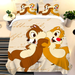 Chip & Dale Tekikott Voodipesukomplekt, Sobib Lastele ja T&auml;iskasvanutele, Tekikotid, Kuninganna Suurus 140x200cm