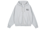 Stussy X Nike fliisist lukuga kapuutsiga pusa Aasia suurused FW23 FJ9182-050 XXL gray