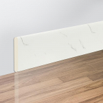 1 rull isekleepuv painduv sokkel - vastupidav PVC p&otilde;randaliist kodu kaunistamiseks Lihtne paigaldus Ei vaja puurimist 8cm x 2m valge