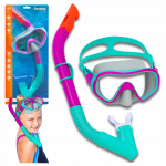 Sukeldumiskomplekt: Mask Snorgliga, Snorkel, Ujumisprillid Bestway