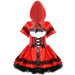 Naiste suuruses V&auml;ike Punam&uuml;tsikas Halloweeni kost&uuml;&uuml;m (S-XXL) Medium red