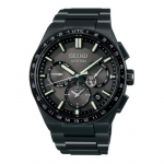 SEIKO Astron seeria 100 meetrit veekindel p&auml;ikeseenergia kvarts titaanist rihm 42,7 mm meeste k&auml;ekell must sihverplaat SBXC147 must