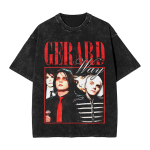 Pestud T-s&auml;rk Frank Iero MCR My Chemical RoUnisexce T-s&auml;rk &Uuml;lem&otilde;&otilde;tmeline Streetwear L&uuml;hikeste varrukatega Prinditud Topid Topid T-s&auml;rgid Unisex Naised M black