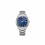 CITIZEN Eco-Drive Seeria 100 Meetrit Veekindel Kvartsterasest Rihm 38mm Unisex Sinine T&auml;histus BM762083L sinine