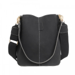 K&uuml;lmutatud Nahast Kopp-Kott Naistele Suede Fashi &Otilde;la Crossbody Kott Suure Mahutavusega K&auml;ekott Retro Lihtne Vabaaja Satchel-Kott must