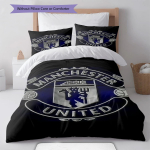 Man Utd voodipesu Tekikomplekt Tekikate Padjap&uuml;&uuml;r Kodu kaunistus S&uuml;nnip&auml;evakingitus (1 * tekikott + 2 * padjap&uuml;&uuml;ri, ilma s&uuml;damikuta) 135x200cm
