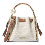 MICHAEL KORS k&auml;ekott Mina Classic Presbyopia Kett Tepingutega Pol&uuml;uretaan T&otilde;mblukuga kott T&otilde;mblukuga kott Ostukott K&auml;e- &Otilde;la- Crossbody kott V&auml;ike Naiste valge