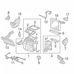 AEE5-HVAC &Otilde;hu segamise klapi ajamimootori komplekt 79160-SNE-A01, 79160-SNK-A01 Honda Civic 2006-2011 CR-V 2007-2011 jaoks must