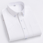 Suvised l&uuml;hikeste varrukatega s&auml;rgid meestele 100% puuvillane s&auml;rk pehmed Oxfordi topid triibulised ruudulised riided valge s&auml;rk sotsiaalne slim fit kleit 38