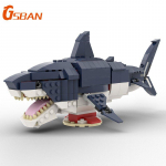 GSBAN Ideed MOC Loomad Hais Megalodon Mereloomad 602 tk Klotsid Ehitusklotsid M&auml;nguasjad Haridusm&auml;nguasi