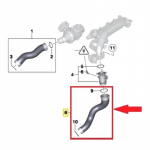 K&otilde;rgekvaliteediline turbokompressori voolik intercooleri &otilde;hu sisselaske t&auml;ispuhutav toru Bmw F10 F11 F07 518D 520D 525D 525DX 11617810615 jaoks must