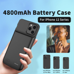 Mobiilne akupank-&uuml;mbris iPhone 12 jaoks black