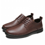 Uus br&auml;nd Meeste kingad Ehtne nahk Vabaaja kingad K&auml;sit&ouml;&ouml; &Auml;ri Oxfords Meeste Klassikaline Kontori pidulik jalats Mood Mees Lamedad kingad 37 pruun