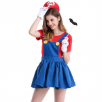 Naiste Super Mario Bros Luigi kost&uuml;&uuml;m hingava spandeksi ja peene t&ouml;&ouml;tlusega 2XL