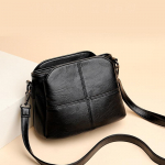 Yogodlns naiste retrodisainiga Crossbody kott Trend kvaliteet PU nahast &auml;mbriga &otilde;lakotid v&auml;ikesed k&auml;ekotid 23x12x17cm must