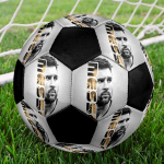 1 tk Lionel Messi jalgpall Suurus 5 Sisejalgpall Moodne V&auml;rviline Tagahoovi m&auml;ng - Suurep&auml;rane spordif&auml;nnidele kingituseks HE36