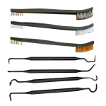 Puhastust&ouml;&ouml;riist Kaheotsaline Mini Traatharjade Komplekt Roostevaba Teras Messing Nailon Puhastamine Poleerimine Detailide T&ouml;&ouml;riist Metallirooste Eemaldaja black