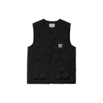 Carhartt WIP SS24 Skyton Vest Kootud Ruudukujuline Silt Press-kinnitus &Uuml;mar kaelus Vest Meeste vestid Must I032989-89-XX M