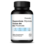 Magneesiumgl&uuml;tsinaat Tsinkpikolinaat B6-vitamiiniga, 120 Taimset Kapslit, Mineraalne Toidulisand 120 Capsules