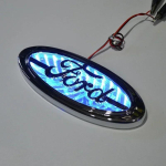 Ford D258 14,5x5,6cm LED-auto pagasiruumi embleem Ford Ecosport Mondeo Fiesta Edge Escape Mk7 Focus Ranger Transit Explorer S MAX Tarvikutele sinine
