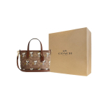 COACH X Peanuts koost&ouml;&ouml; City kunstnahast kandekott, ostukott, &otilde;lakott, crossbody kott, k&auml;ekott Mini CBS83-IMY3O One Size 2 beige