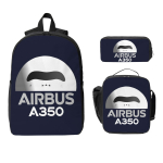 Uus Airbus Beluga A350 Seljakott Poistele T&uuml;drukutele Koolikott &Otilde;lakotid 3tk Isoleeritud L&otilde;unakkus Pinal One Size