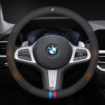 Auto s&uuml;sinikkiust nahast rooliratta kate BMW M E39 E46 E60 E70 E87 E90 F10 F15 F20 F25 F30 G05 G20 G30 X1 X3 X4 X5 X7 M2 M3