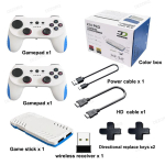 X10 Pro Retro m&auml;ngukonsoolipulk Klassikaline videom&auml;ngupulk 50 emulaatori ja 50000 m&auml;nguga S905x3 Telerim&auml;ngukonsool white