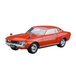 Aoshima Toyota TA22 Celica 1600GT '72 1/24 M&otilde;&otilde;tkavas Plastikust Mudelikomplekt (Punane) red