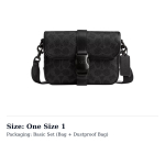 COACH League Signature Kaetud L&otilde;uend Peeniku Nahaga Crossbody Kotid V&auml;ikesed Meeste Mustad CY990-OY2 One Size 1