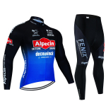 Alpecin S&uuml;gisene Jalgrattas&auml;rgi Komplekt Pikkade Varrukatega Kiiresti Kuivav Jalgrattariietus Rattavorm MTB R&otilde;ivad Jalgrattakatted Ropa Ciclismo L